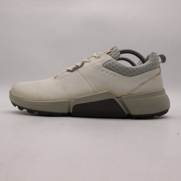 Ecco Biom H4 Golf Gore Tex Shoes Men's 8-8.5 Beig Grey Sneakers Shoes Spikeless - Picture 4 of 12